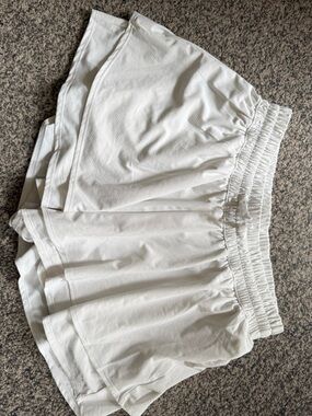 abercrombie kids White Elastic Waist Athletic Skort
